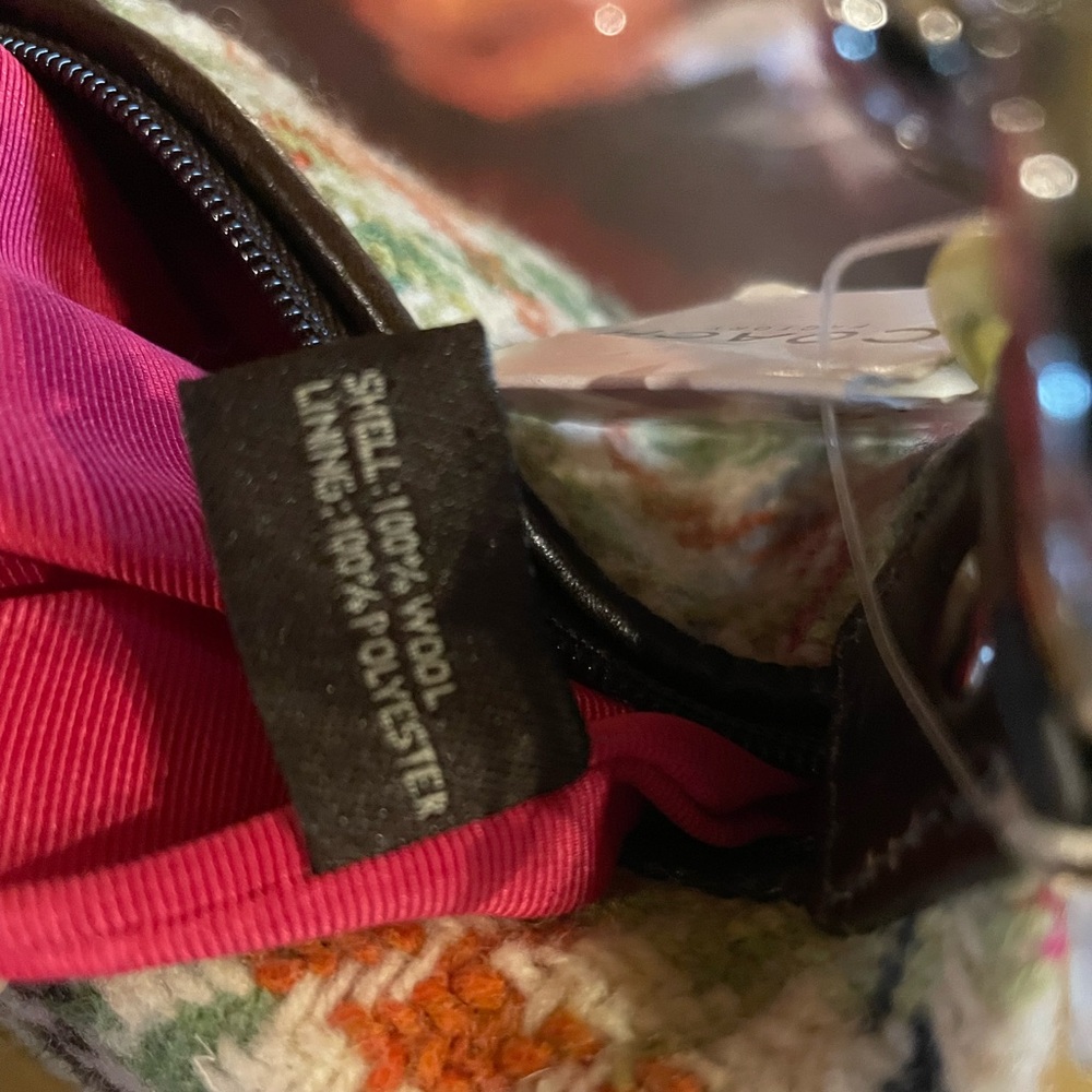 COACH NWT Hampton Tattersall Top Handle Pouchette Mini Bag W/NWOT Labubu Charm - Picture 7 of 17